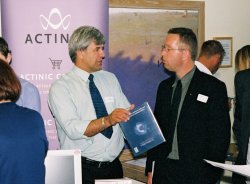 John Carter and a guest chatting about Contribute