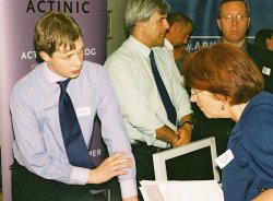 Ian Fleeton and a guest chatting about Actinic